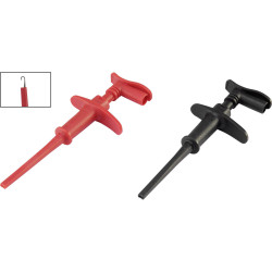 VOLTCRAFT MSK-118 Clip terminal 4 mm plug CAT III000 V CAT IV 600 V Black Red