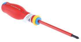 Wkrętak izolowany rozmiar końcówki: PZ1 Pozidriv Facom długość ostrza: 100 mm Wkrętak izolowany