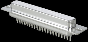 D-SUB socket, high density, 62-pin, straight