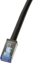 kabel LAN LogiLink CQ7063S, 1 szt., RJ45, CAT 6a, S/FTP, 3.00 m, czarny