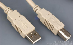 Kabel USB A-B, 2.0, wtyk/wtyk, długość 3m