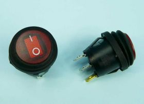 SMRS-101-5L 1A/250V 3-PIN PODŚ.LED RED