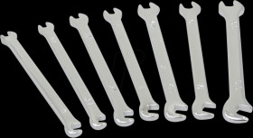 900 Mini open-ended wrench set, 7 pieces, 3 - 5.5 mm