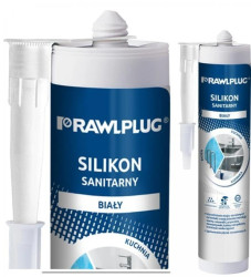 Silikon sanitarny Rawlplug R-SL-SAN-02 biały – kartusz 300 ml