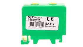 Złączka Szynowa Ochronna 1X50mm2 Zółto-Zielona E.4119/Cu