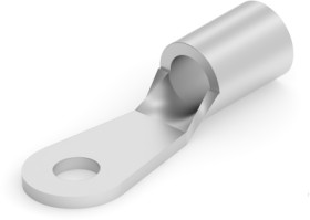 Uninsulated ring cable lug, 10.5-16.8 mm², AWG 6, 5 mm, metal, 321298