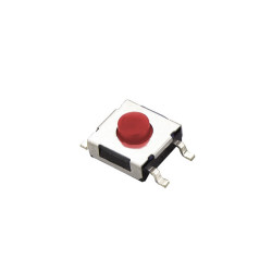 Mikroswitch 6x6mm SMD Czerwony H: 3,4~4,3mm