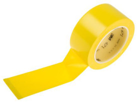 Taśma drogowa szerokość 25mm Żółty Taśma do wyznaczania ciągów komunikacyjnych 3M +77°C PVC grubość 0.13mm