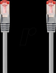 CCGL85221GY05 Patch cable, Cat.6, S/FTP, 0.5 m, gray