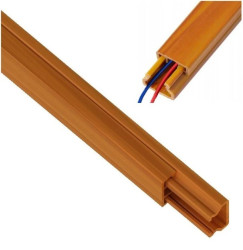 Kanał Kablowy Korytko Elektroinstalacyjny MKE 11x15mm Drewno Jasne 2m 1szt.