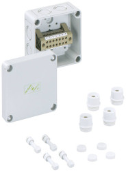 Skrzynka rozdzielcza Spelsberg RKK 4/07-7x4² 60040701, polistyrol (EPS), 94 x 94 x 57 , szary, 1 szt.