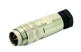 Złącze DIN 8 -pinowe Męski Montaż na kablu M16 100 V