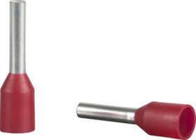 Insulated wire end ferrule, 1.0 mm², 14 mm long, DIN 46228-4, red, AZ5CE010D