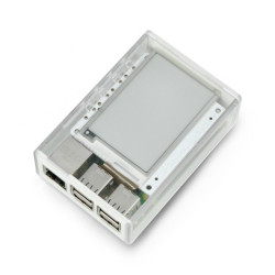 Obudowa do Raspberry Pi i nakładki PaPiRus Hat - przezroczysta