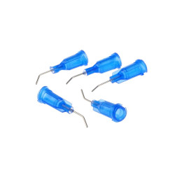 Igła dozownicza zagięta do fluxu, kleju 0,413mm, 22G - 5 szt.