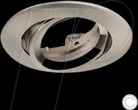 4121 Recessed ceiling ring, round, swivelling, nickel