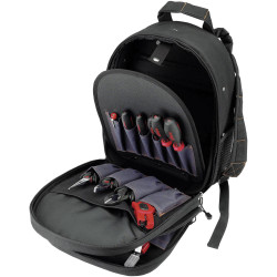 Cimco 170420 Tool Backpack with 14 Integrated Quality Tools and Storage