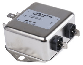 Filtr EMI 4A 1-fazowy 1MΩ 250 V AC/DC 400Hz 14 mH Schaffner Montaż w obudowie