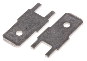 Konektor płaski Męski 6.35 x 0.8mm długość 16.8mm Izolacja: Nieizolowane Cyna