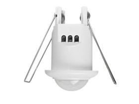 Czujnik ruchu PIR, 360, 300W, okrągły, podtynkowy, mini