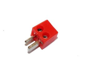 Wtyk głośnikowy skręcany czerwony (2szt)