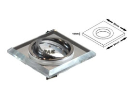 Oprawa sufitowa Worta Clear ruchoma chromowana