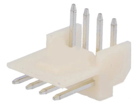 Przewód-płytka gniazdo męskie EI 2,5mm 4-PIN THT cynowany 171826-4