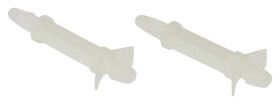 RS PRO Podkładka dystansowa płytek PCB 22.2 mm Nylon 66 Zatrzaskowy dystans otwór w PCB: 4.75 mm