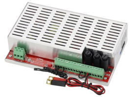 Moduł zasilacza do systemów przeciwpożarowych EN54M-2A7-17 27,6V/2A/2×7-17Ah