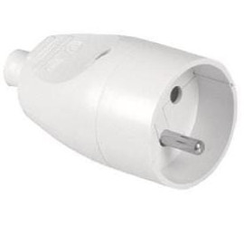 GN-171 gniazdo elektryczne przedłużacza z uziemieniem biały