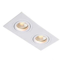 Podwójne podtynkowe oczko białe METIS do korytarza 2xGU10 LP-2780/2RS WH Light Prestige