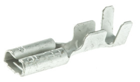 Konektor płaski Żeński 2.8 x 0.8mm 0,3 → 1,25 mm², 22 → 16 AWG długość 15.6mm Izolacja: Nieizolowane Cyna