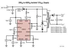 560V Micropower No-Opto Isolated Flyback Converter with 630V/300mA Switch