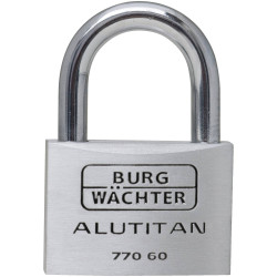 Burg W&#xE4;chter 36121 CASTLE GUARD Padlock 70mm Aluminium Keyed-Different