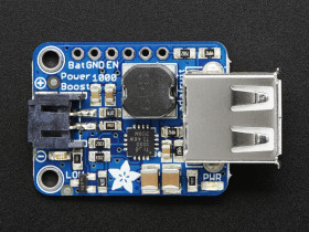 Adafruit PowerBoost 1000 Basic - 5V USB Boost @ 1000mA from 1.8V