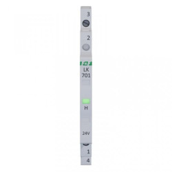 Lampka modułowa 1-fazowa zielona 12-48V AC/ 12-60V DC 1/2 modułu LK-701G-24