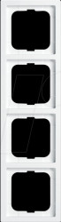 1724-184K future® linear-Abdeckrahmen, 4-fach Rahmen