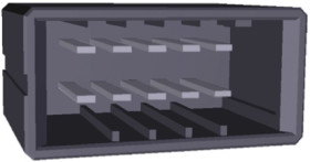 Wtyk PCB 10-pinowe raster: 5.08mm 2-rzędowe TE Connectivity Przewlekany 600.0 V.