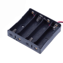 Koszyk na akumulator 4x 18650 3,7V Li-Ion - koszyczek na baterie (ogniwo) z przewodami