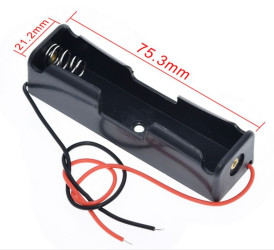 KOSZYK NA 1 AKUMULATOR 18650 (KOSZ-18650-1P)