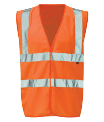 Hi Viz Waistcoat Flame Resistant Finish