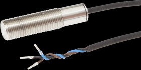 AO000527, Oświetlenie maszynowe LED, M12x1 50long, Światło białe, 800lx, 5000K, 10-30V DC, Kabel osiowy, IP65+Plastik przezroczy