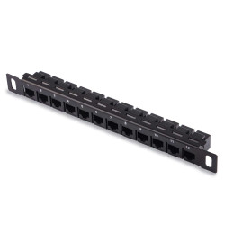 0.5U 10" CAT6 12-Port Patch Panel for DeskPi Rackmate