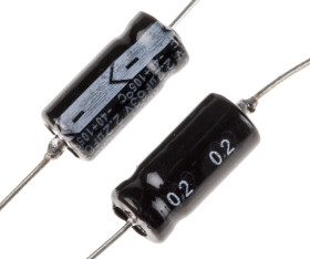 Kondensator 2.2μF 63V dc Osiowy, Otwór przelotowy RS PRO 6 (Dia.) x 13mm