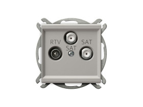 SONATA Gniazdo RTV-SAT z dwoma wyjściami SAT kaszmirowy GPA-R2S/m/82 OSPEL