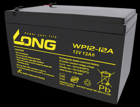 WP12-12A-F1 Maintenance-free sealed lead-acid battery, 12 Ah, 12V