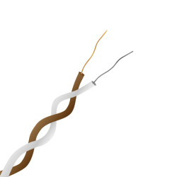 Kabel/przewód termopary T dł. 50m 7/0,2mm -75 → +260 °C. PFA 2-żyłowy Nieekranowany