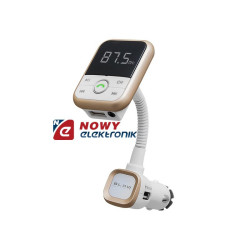 Transmiter FM BLOW Bluetooth 4.0 +ładowarka 2,1A zestaw głoś.