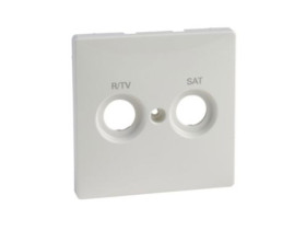 MERTEN D-LIFE Płytka czołowa z oznaczeniem R/TV+SAT do gniazda antenowego biel polarna MTN299619 SCHNEIDER ELECTRIC