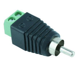 Male RCA Phono Plug Screw Terminals
